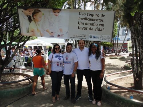 CRF/SE PARTICIPA DE AÇÃO PELO USO RACIONAL DE MEDICAMENTOS NO MUNICÍPIO DE LAGARTO