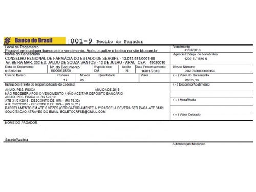 FARMACÊUTICOS TERÃO 15% DE DESCONTO NA ANUIDADE DE 2018 