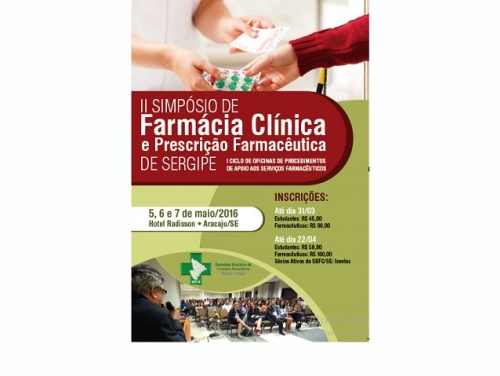 Aracaju sediará II Simpósio de Farmácia Clínica e Prescrição Farmacêutica