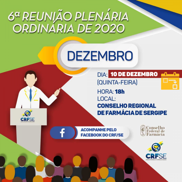 PLENÁRIA DO MÊS DE DEZEMBRO É ADIADA PARA O DIA 10