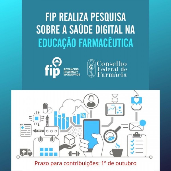 FIP REALIZA PESQUISA SOBRE SAÚDE DIGITAL NA EDUCAÇÃO FARMACÊUTICA