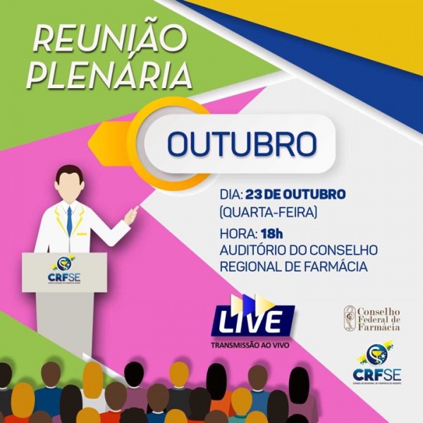 PLENÁRIA DO MÊS DE OUTUBRO ACONTECE NESTA QUARTA-FEIRA