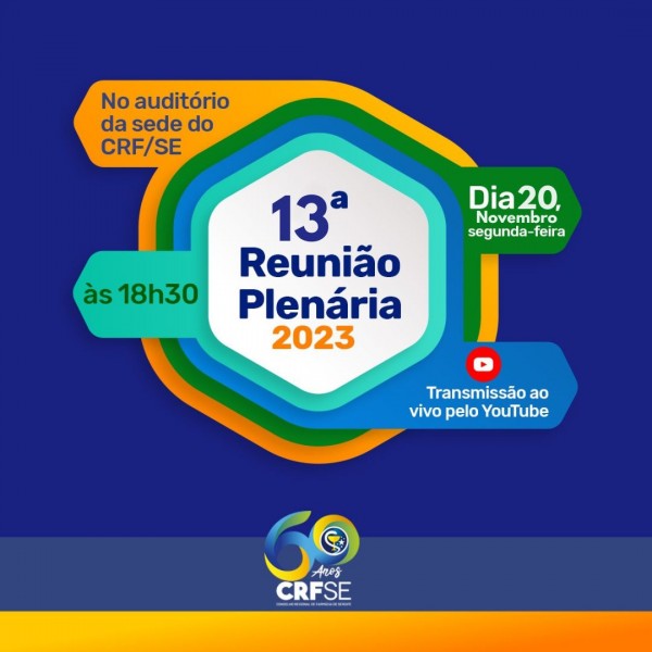 13ª Reunião Plenária acontecerá na próxima segunda-feira, 20
