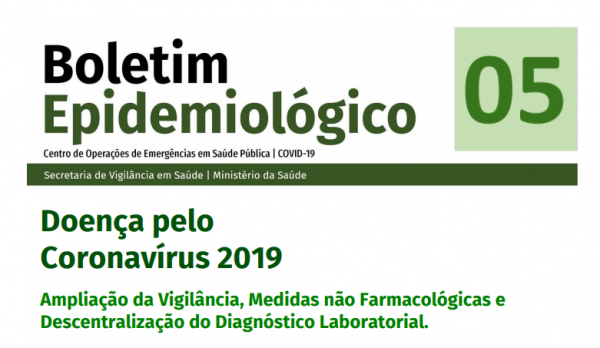 ACESSE O BOLETIM EPIDEMIOLÓGICO SOBRE CORONAVÍRUS DO MINISTÉRIO DA SAÚDE