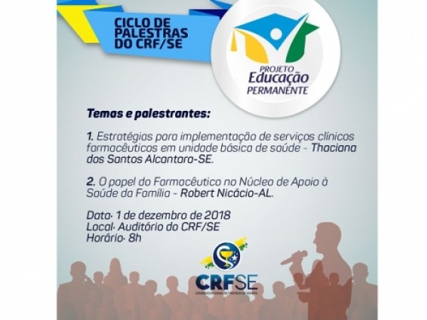 CICLO DE PALESTRAS DO CRF/SE