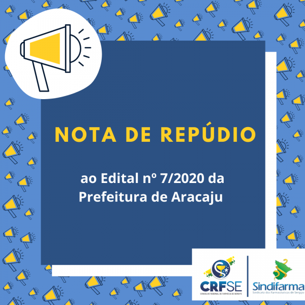 NOTA DE REPÚDIO AO VALOR SALARIAL DESTINADO AO PROFISSIONAL FARMACÊUTICO