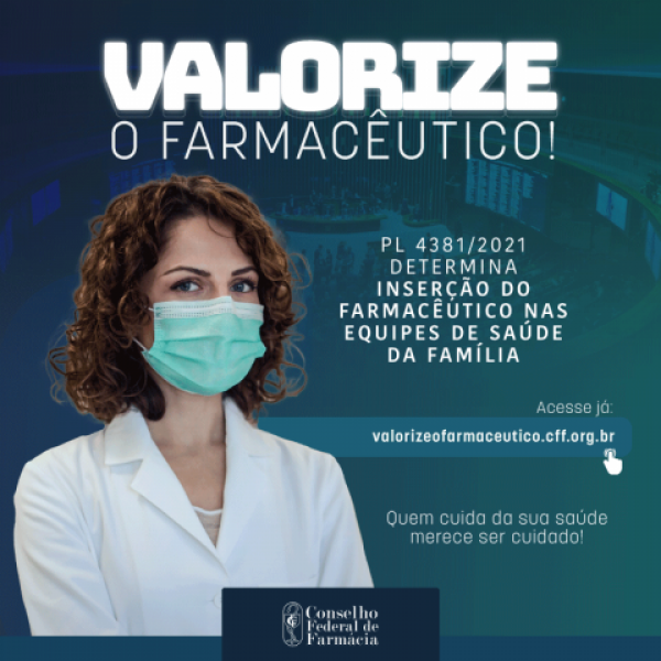 Projeto de lei determina inserção do farmacêutico nas equipes de saúde da Família