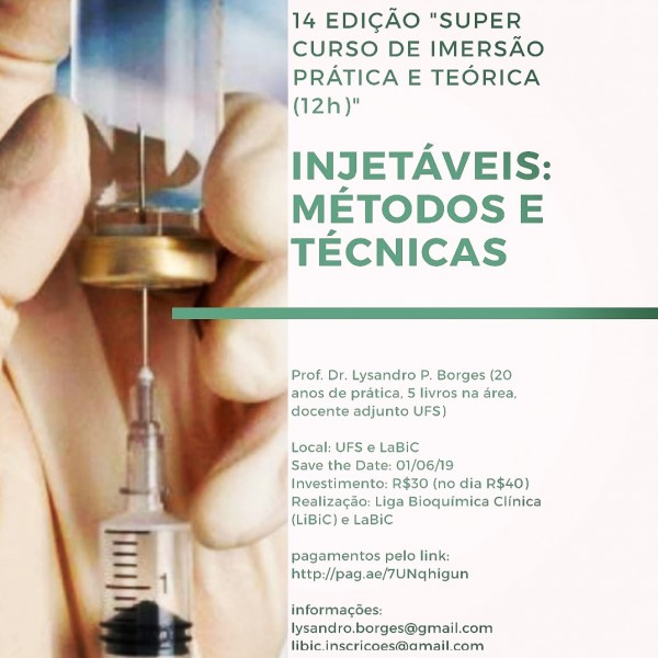 Curso “Injetáveis: métodos e técnicas”