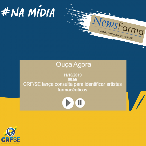 CONSULTA PÚBLICA DO CRF/SE É DESTAQUE NA EDIÇÃO NEWS FARMA DESTA QUINTA-FEIRA