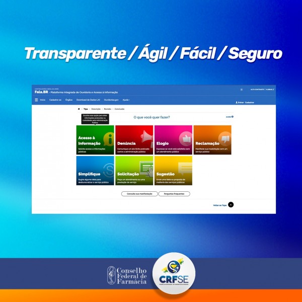 CRF/SE agora conta com a Plataforma Fala.BR para o seu serviço de Ouvidoria