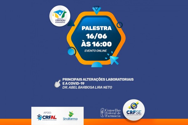 Aberta as inscrições para palestra online sobre Principais alterações laboratoriais e a Covid-19