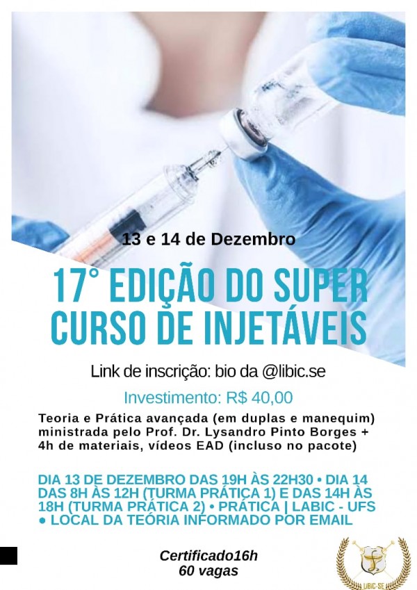 17° Edição do Super Curso de Injetáveis