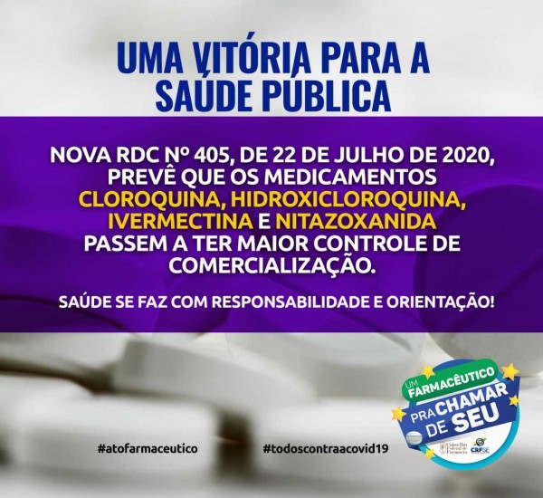 MEDICAMENTOS RELACIONADOS À COVID-19 AGORA TÊM RESOLUÇÃO ESPECÍFICA
