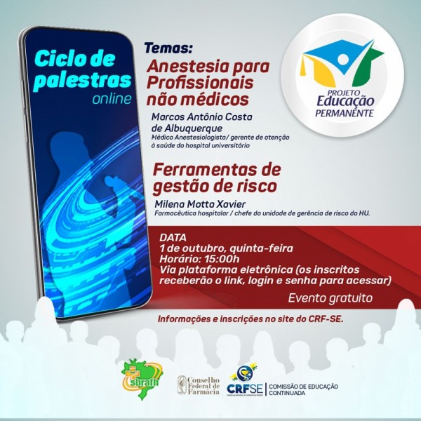 PROJETO DE EDUCAÇÃO PERMANENTE DO CRF/SE TERÁ CONTINUIDADE EM OUTUBRO