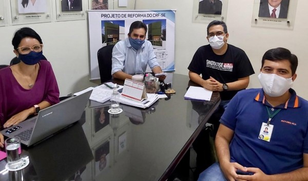 DIRETORIA DO CRF/SE REALIZA REUNIÃO COM SINDISCOSE PARA ENCAMINHAMENTO FINAL DO PCS