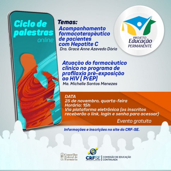 ATUAÇÃO FARMACÊUTICA AMBULATORIAL É DESTAQUE NO CICLO DE PALESTRAS DE NOVEMBRO