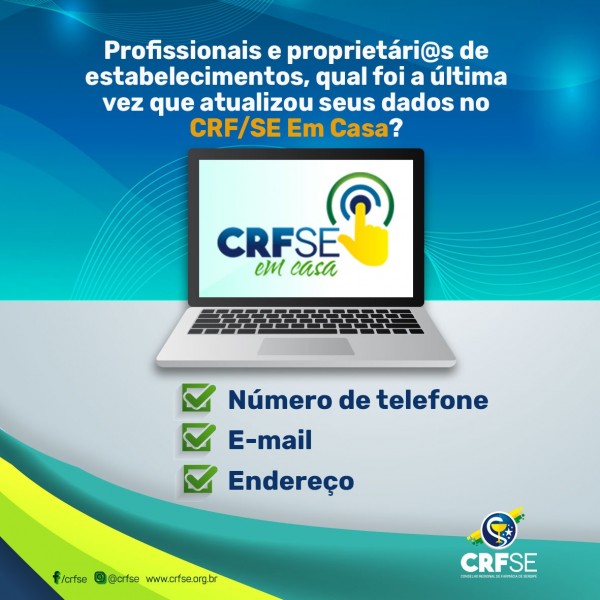 CONSELHO REFORÇA IMPORTÂNCIA DA ATUALIZAÇÃO CADASTRAL