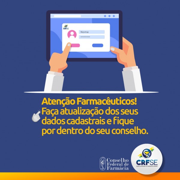 Saiba como atualizar seus dados no CRF/SE Em Casa