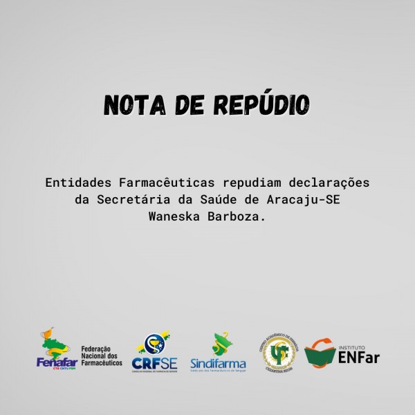 Nota de Repúdio a Secretária de Saúde de Aracaju - Waneska Barboza