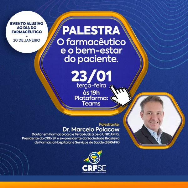 CRF/SE abre inscrições para a Palestra 