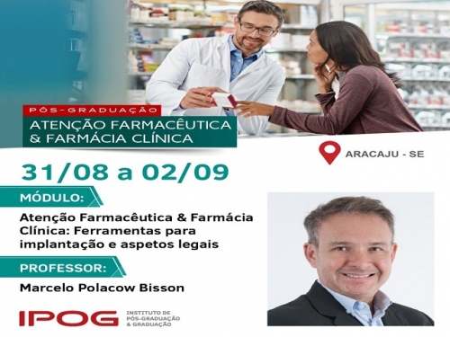 PÓS-GRADUAÇÃO EM ATENÇÃO FARMACÊUTICA E FARMÁCIA CLÍNICA DO IPOG TEM DATA DE INÍCIO ADIADA